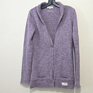 Odd Molly Red and Purple Cardigan Sweater 3